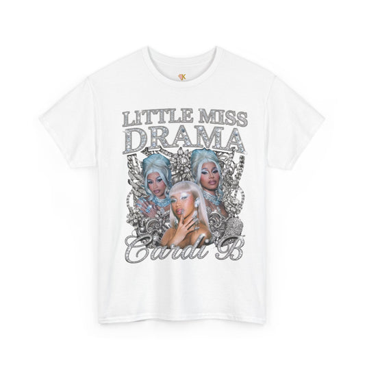 Blinged Out Cardi B Bootleg Tee | Rhinestone Hip Hop Graphic