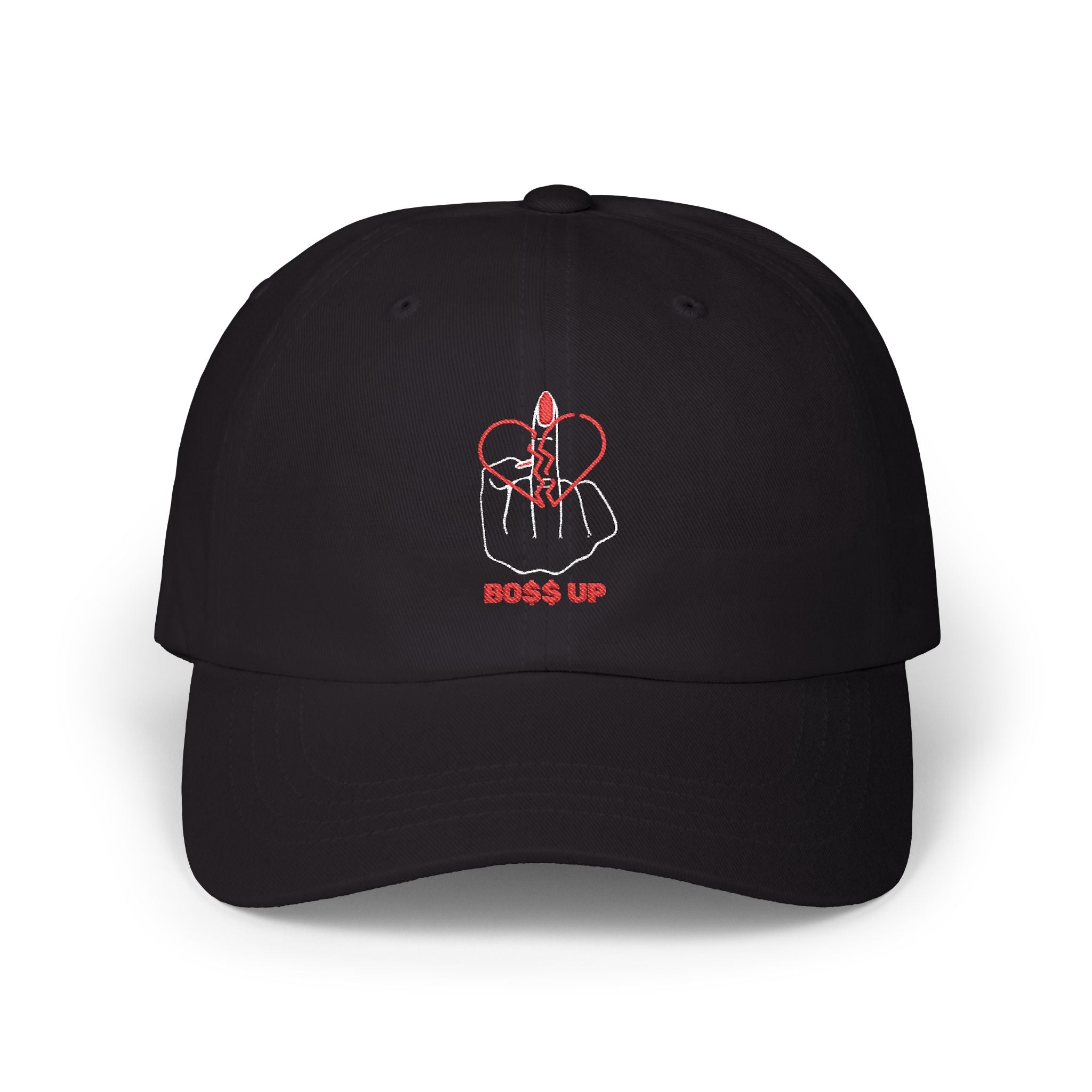'Fuck Love Boss Up' Classic Dad Cap — Sayings Baseball Hat for Entrepreneurs & Hustlers