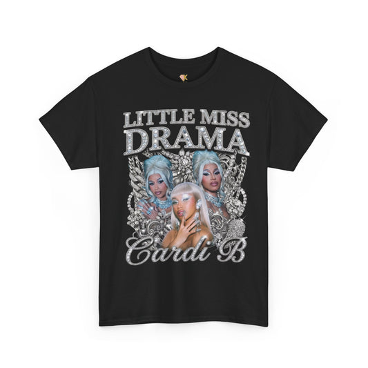 Blinged Out Cardi B Bootleg Tee | Rhinestone Hip Hop Graphic