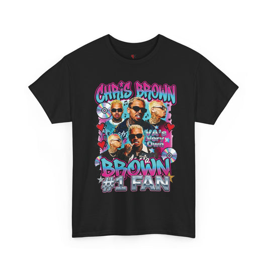 Chris Brown "#1 Fan" Custom Graphic Tee