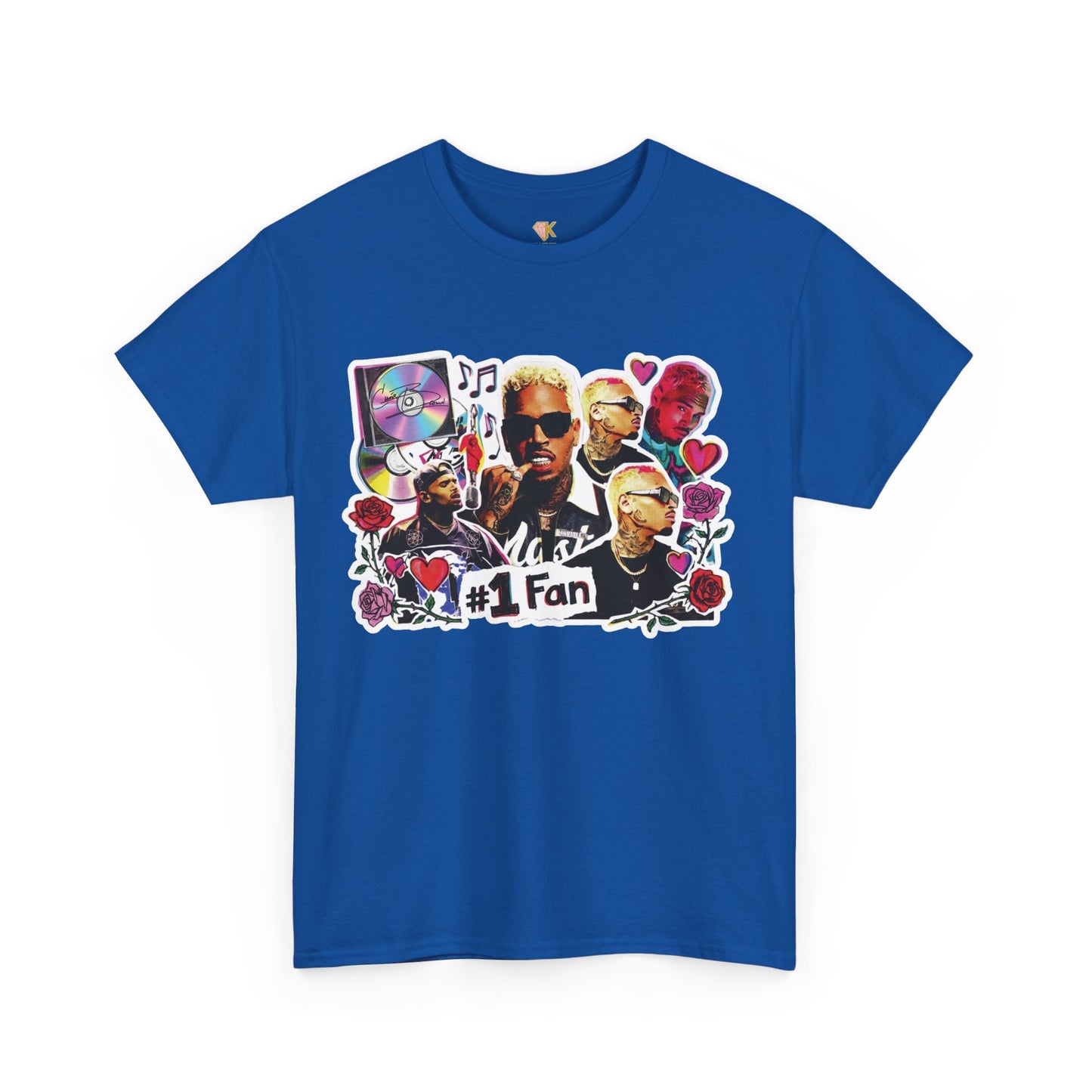 Chris Brown "#1 Fan" Vintage Sticker Graphic Tee