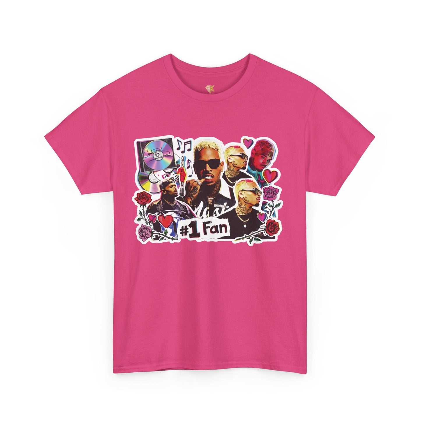 Chris Brown "#1 Fan" Vintage Sticker Graphic Tee