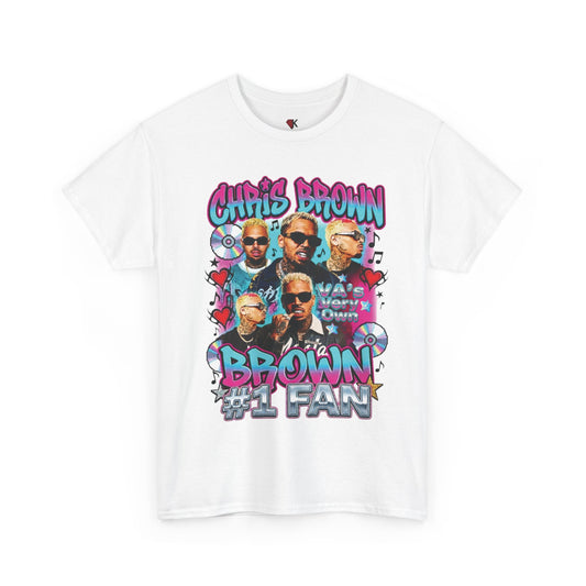 Chris Brown "#1 Fan" Custom Graphic Tee